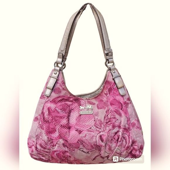 Coach Handbags - COACH Maggie Madison Floral Hobo Shoulder Bag